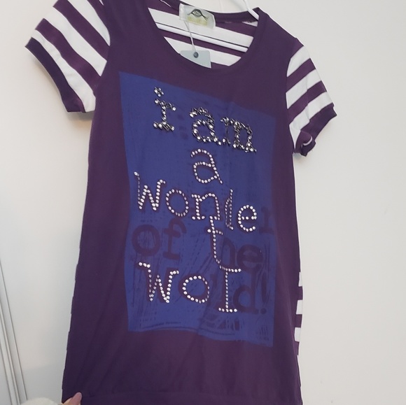 Amulette "I am a wonder of the world" striped tee - Picture 3 of 6